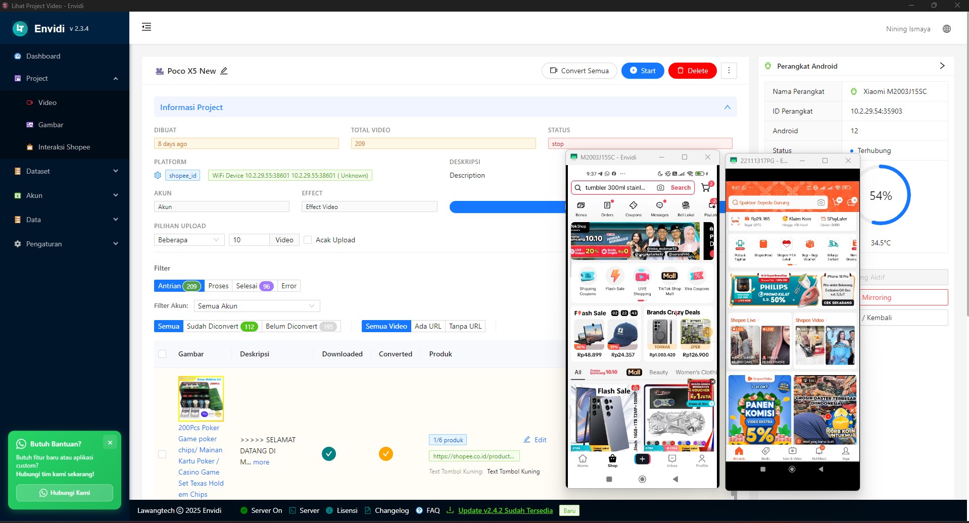 Screenshot Asli Software Envidi Sesuai Rekomendasi Pilihan Anda